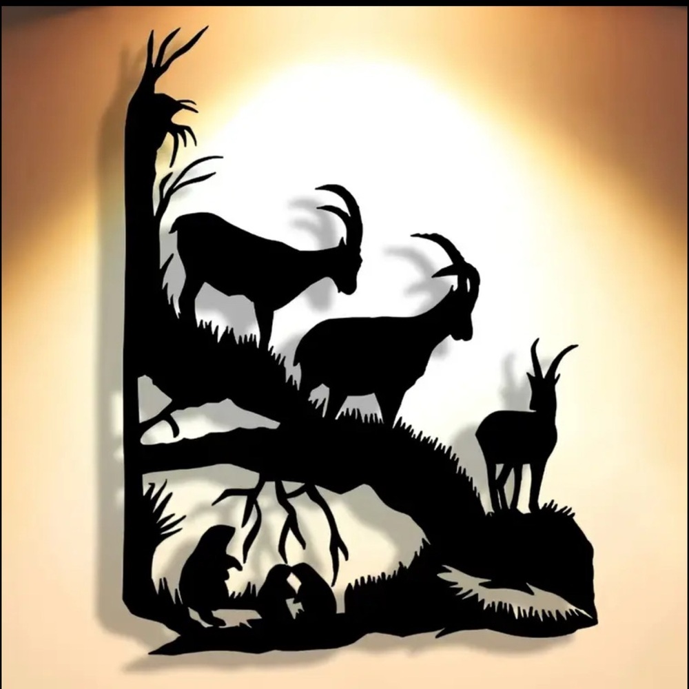 Black Metal Wall Art Decor - Picture 6 of 9